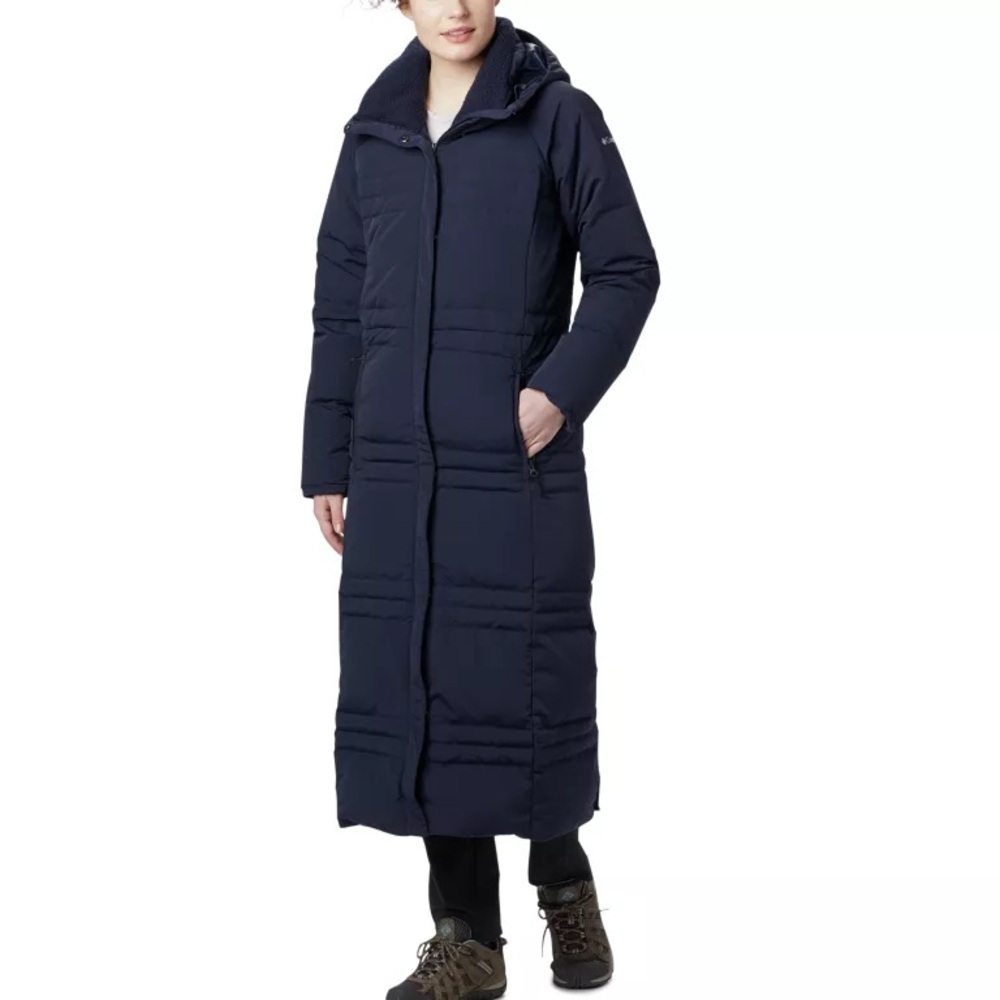 Columbia ruby falls down winter parka jacket coat long below the knee like new